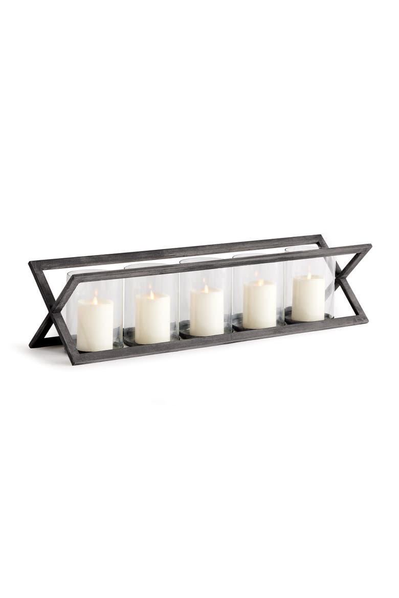 Baxton 5-Pillar Candle Holder, Main, color, Black