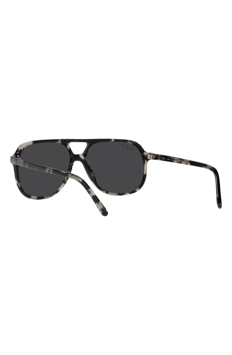 Ray-Ban 60mm Square Polarized Sunglasses, Alternate, color, Grey Havana/ Polar Black
