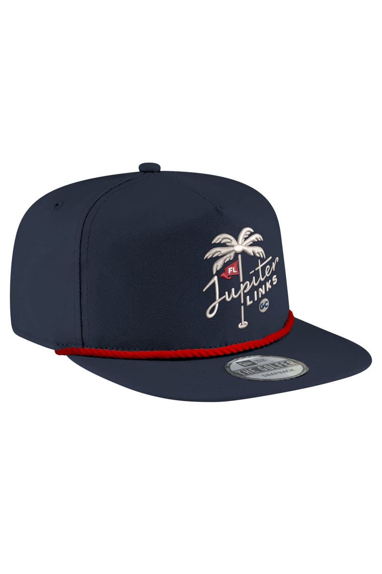 Men's New Era  Navy Jupiter Links Golf Club Adjustable Golfer Hat, Alternate, color, Navy