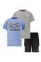 Kids' Graphic T-Shirt & Pull-On Shorts 3-Piece Set