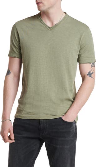 John Varvatos Miles Raw Edge Slub V-Neck T-Shirt | Nordstromrack