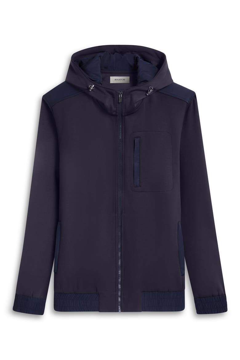 Hooded Long Sleeve Knit Top, Alternate, color, NAVY
