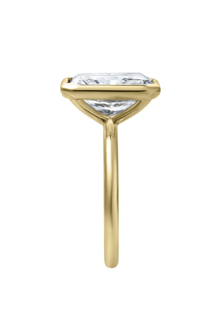 Nerina 14K Gold Radiant Bezel Lab Grown Diamond Solitaire Engagement Ring - 5 Cts, Alternate, color, 14K Yellow Gold