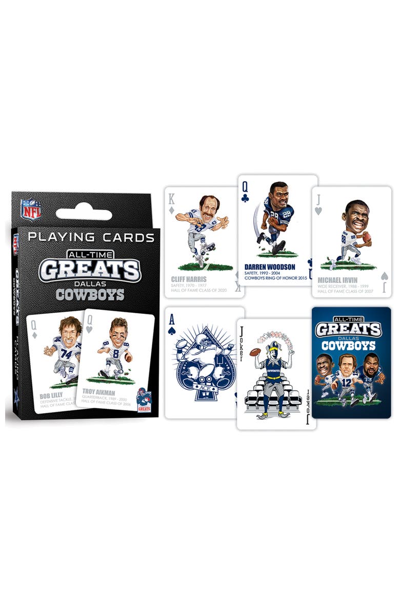 Dallas Cowboys All-Time Playing Cards, Alternate, color, Multicolor
