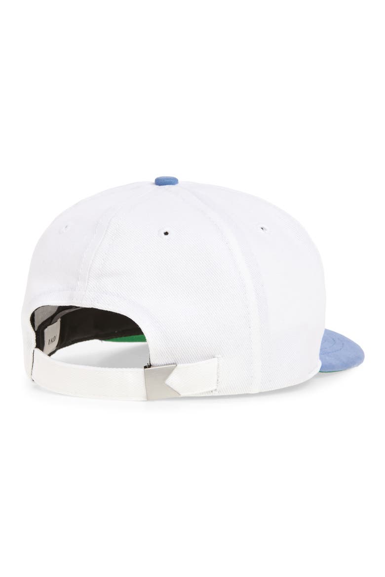 Rossa Logo Embroidered Twill Baseball Cap, Alternate, color, BLUE / WHITE