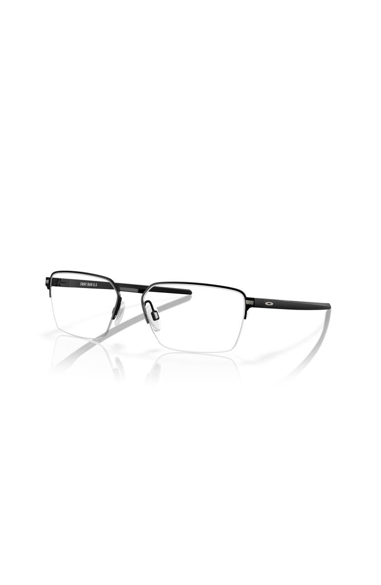 Oakley 54mm Rectangle optical glasses, Main, color, Black