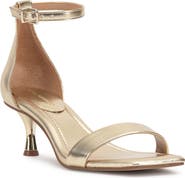 Vince Camuto Vinkely Square Toe Kitten Heel Sandal
