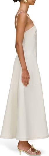 Maka Stretch Cotton Maxi Cocktail Dress