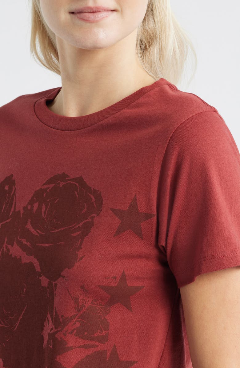GOLDEN HOUR Roses & Stars Graphic T-Shirt, Alternate, color, Spiced Apple
