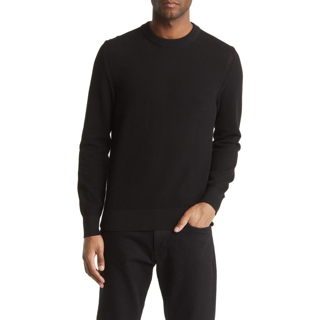 HUGO BOSS BOSS ECAIO SOLID CREWNECK SWEATER