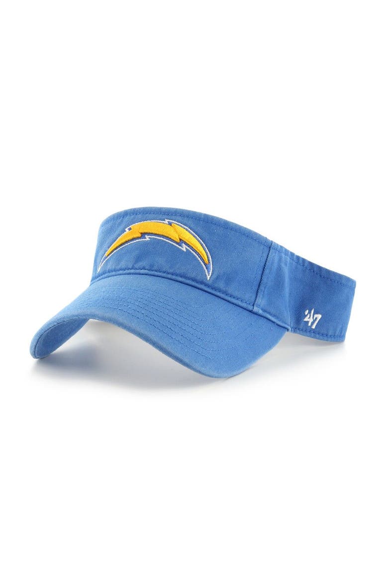 Men's '47 Powder Blue Los Angeles Chargers Clean Up Visor, Main, color, Powder Blue
