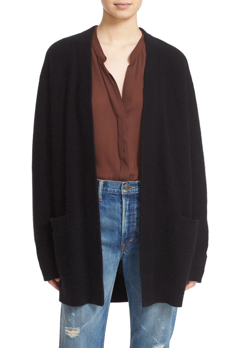 Vince Open Front Cashmere Cardigan, Main, color,