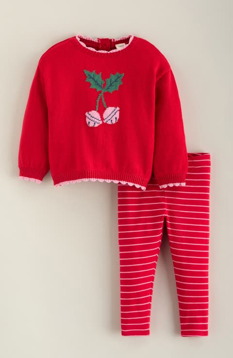 Kids' 2-Piece Pattern Sweater & Leggings Set