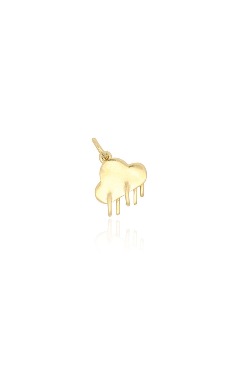 The Lovery Fine Jewelry Mini Gold Rain Charm, Main, color, Yellow Gold