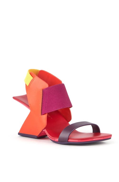 United Nude Loop Reiki Hi Sandals In Red