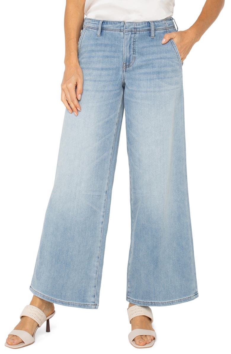 Liverpool Los Angeles High Waist Wide Leg Jeans, Alternate, color, Las Virgenes