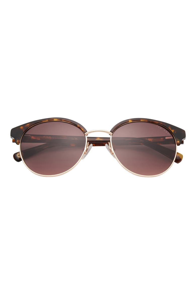 54mm Round Sunglasses, Main, color, TORTOISE