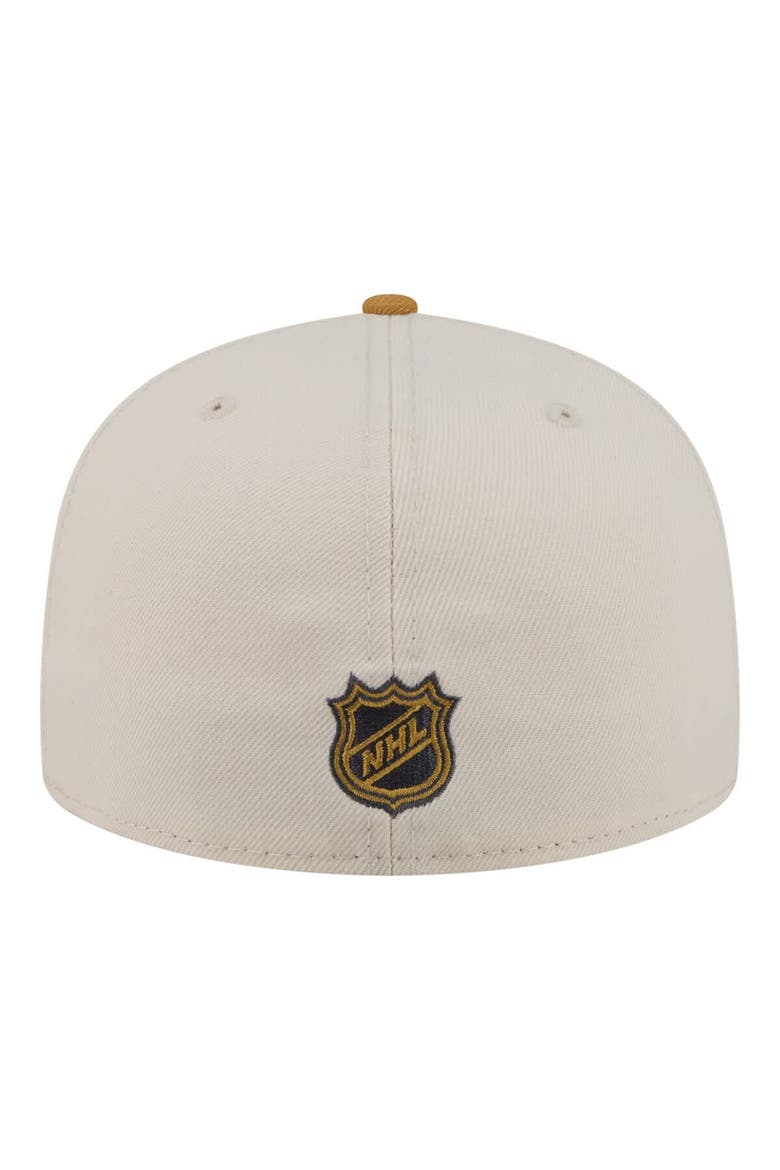 Men's New Era  Cream/Tan San Jose Sharks Colorpack Two-Tone 59FIFTY Fitted Hat, Alternate, color, Cream