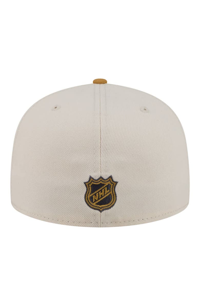 New Era Men's New Era Cream/Tan San Jose Sharks Colorpack Two-Tone 59FIFTY Fitted Hat, Alternate, color, Cream