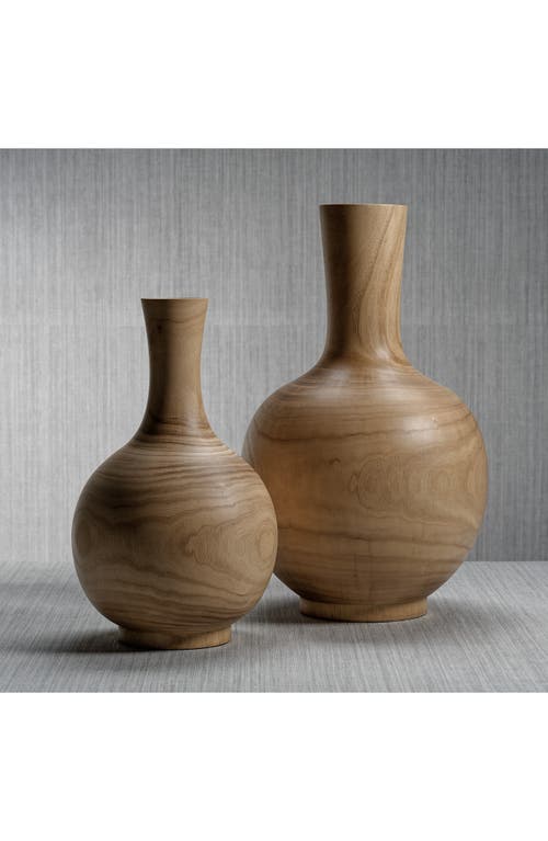 Zodax Alicante Paulownia Wood Vase In Neutral