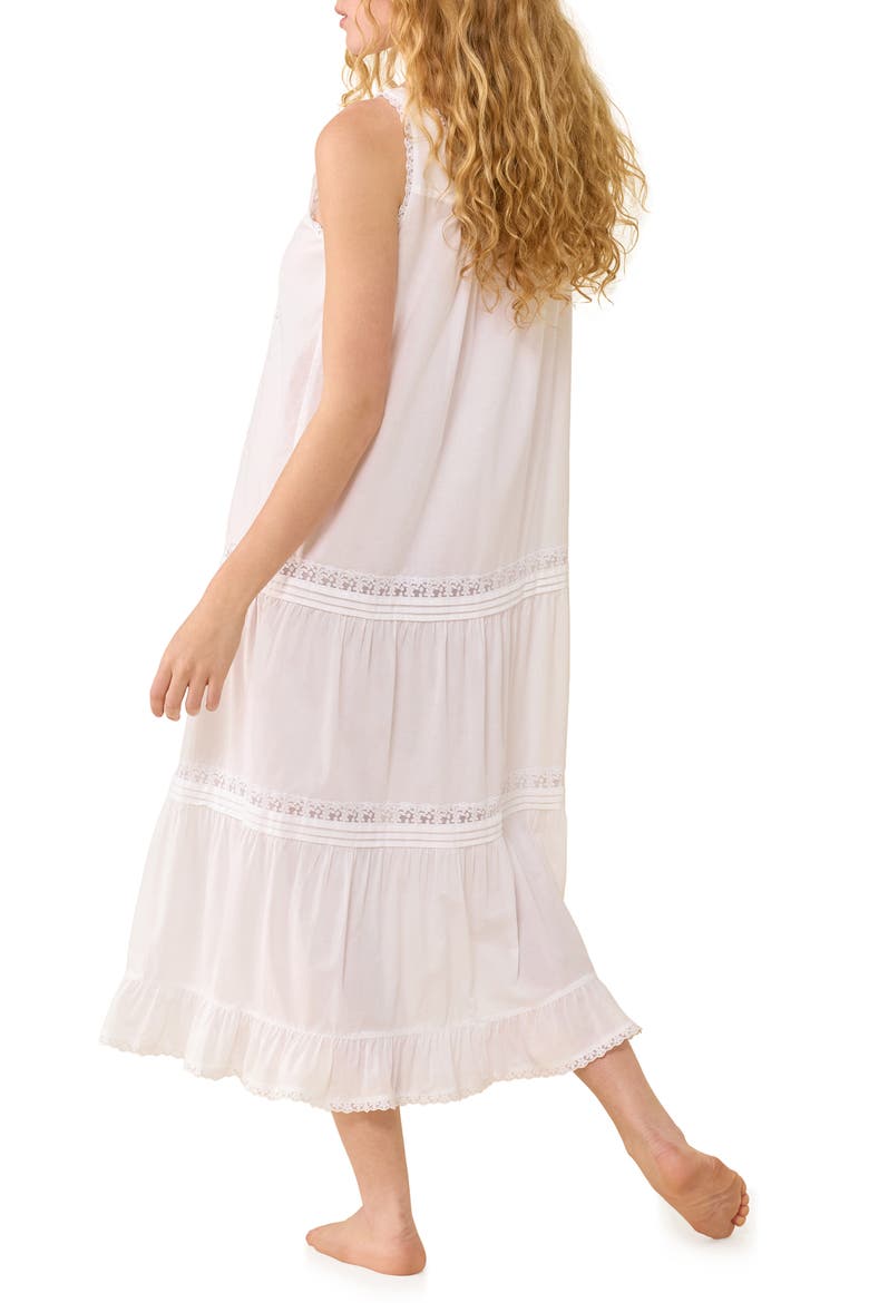 Cotton Lawn Ballet Nightgown, Alternate, color, WHITE