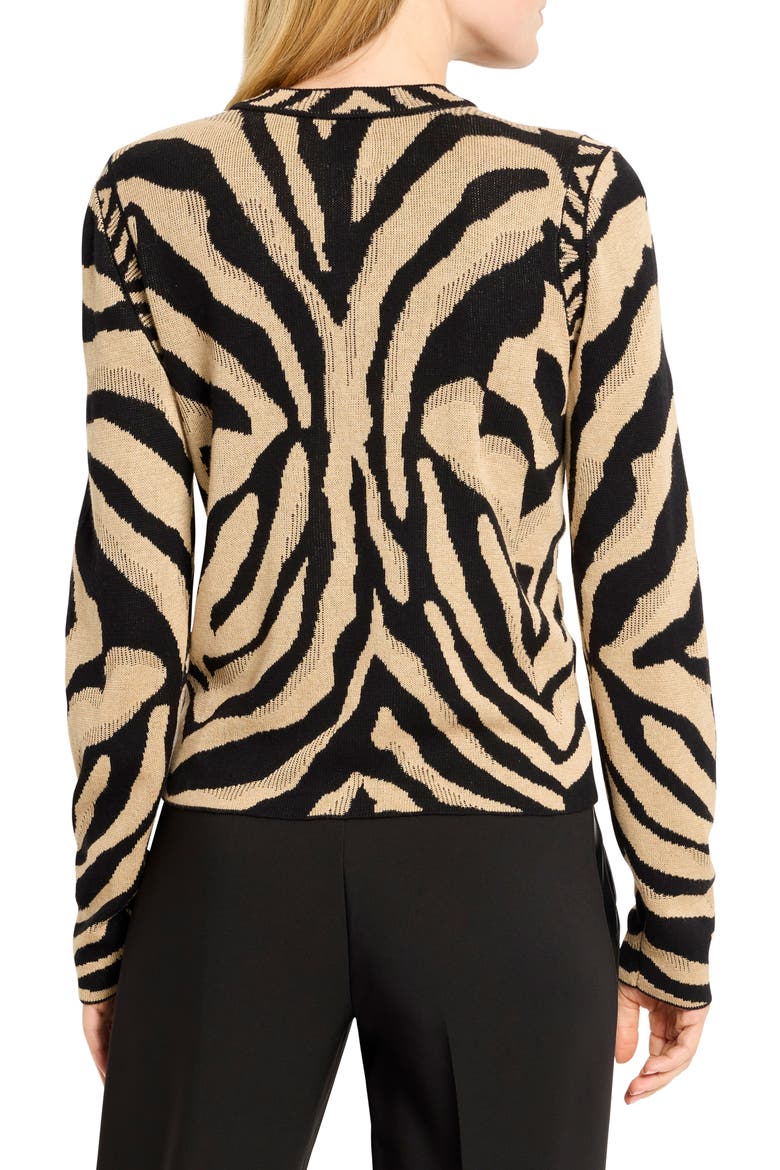 新品　Cardigan Jacket Animal Print Animal Print Jacquard Cardigan (Women) | Nordstrom