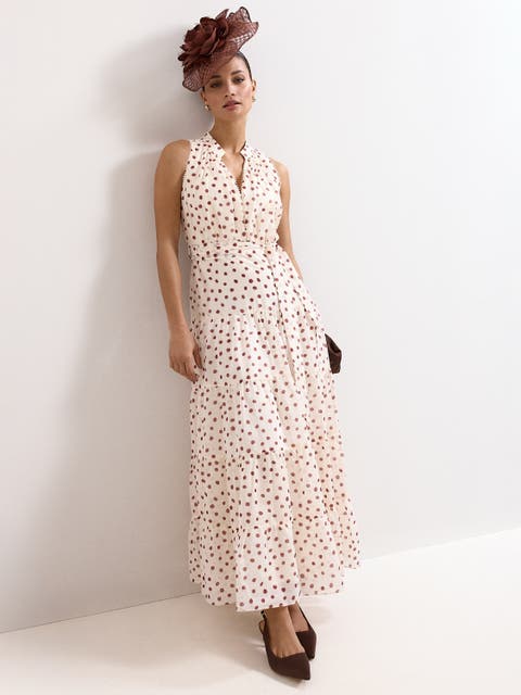 Nita Polka Dot Maxi Dress