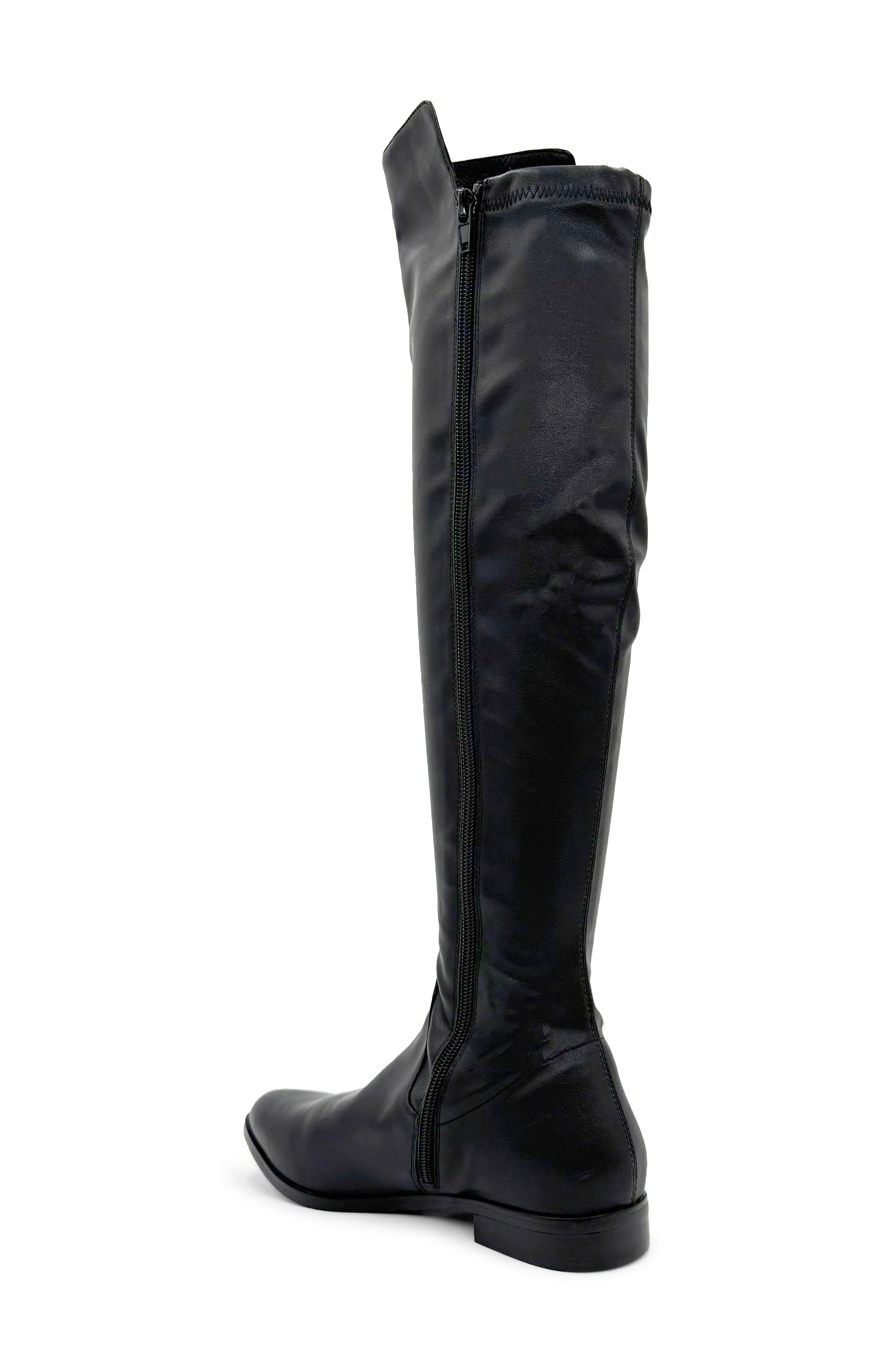 CHELSEA CREW Juno Tall Boot, Alternate, color, Black Pu