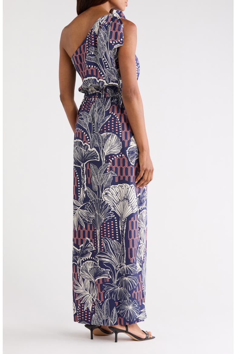 Urban Oasis Phillipa One-Shoulder Dress, Alternate, color, NAVY