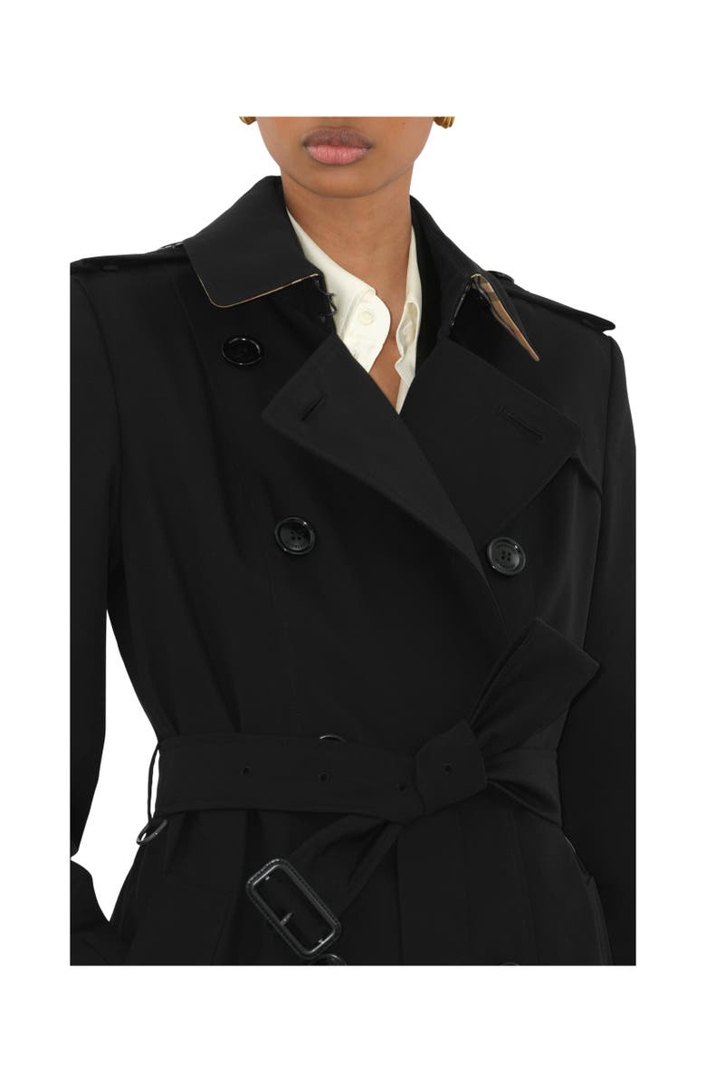 Burberry Mid-length Chelsea Heritage Trench Coat, Alternate, color, Black
