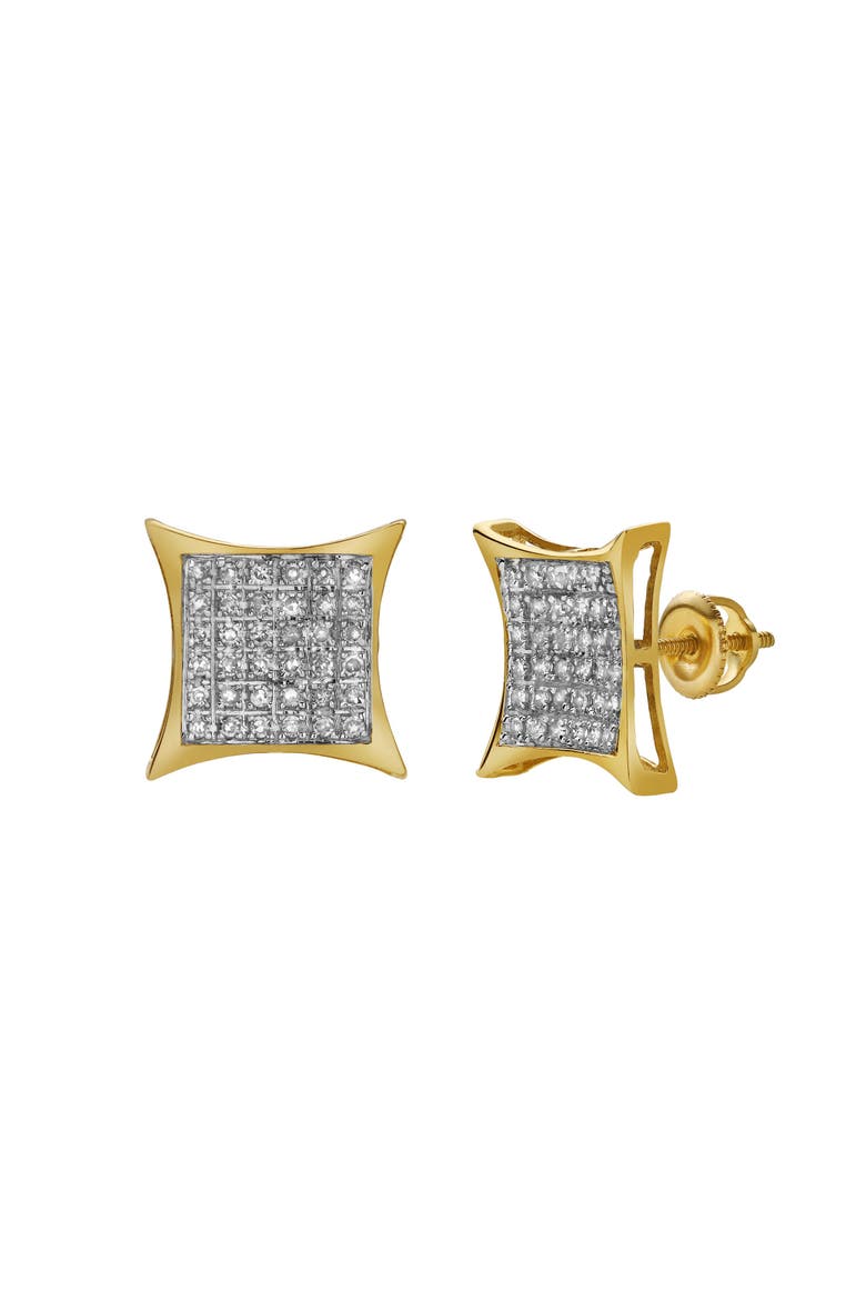 Arrebatador 10K Yellow Gold Diamond Unisex Earrings - 0.33 Cts, Alternate, color, 10K Yellow Gold