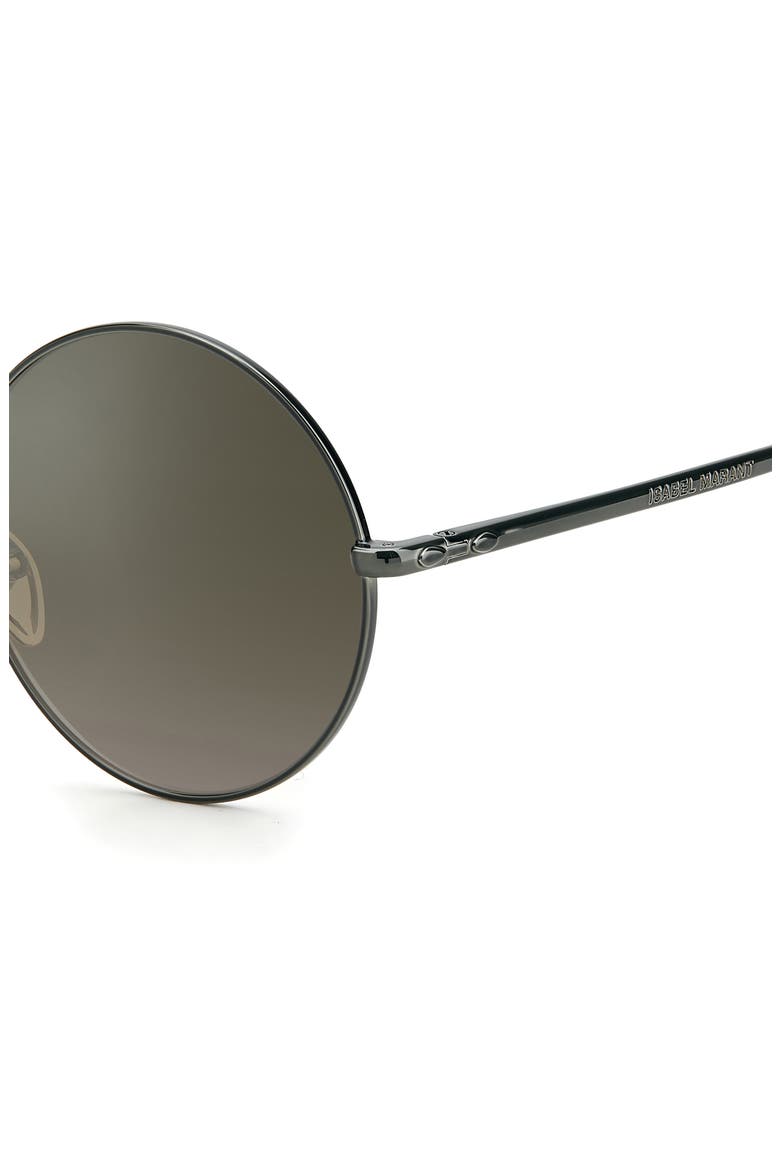54mm Gradient Round Sunglasses, Alternate, color, GREEN/ GREEN SILVER