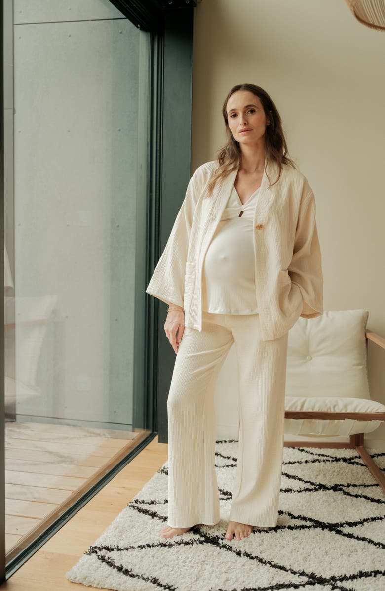 Cache Coeur Maternity and nursing jacket Celia, Alternate, color, Natural