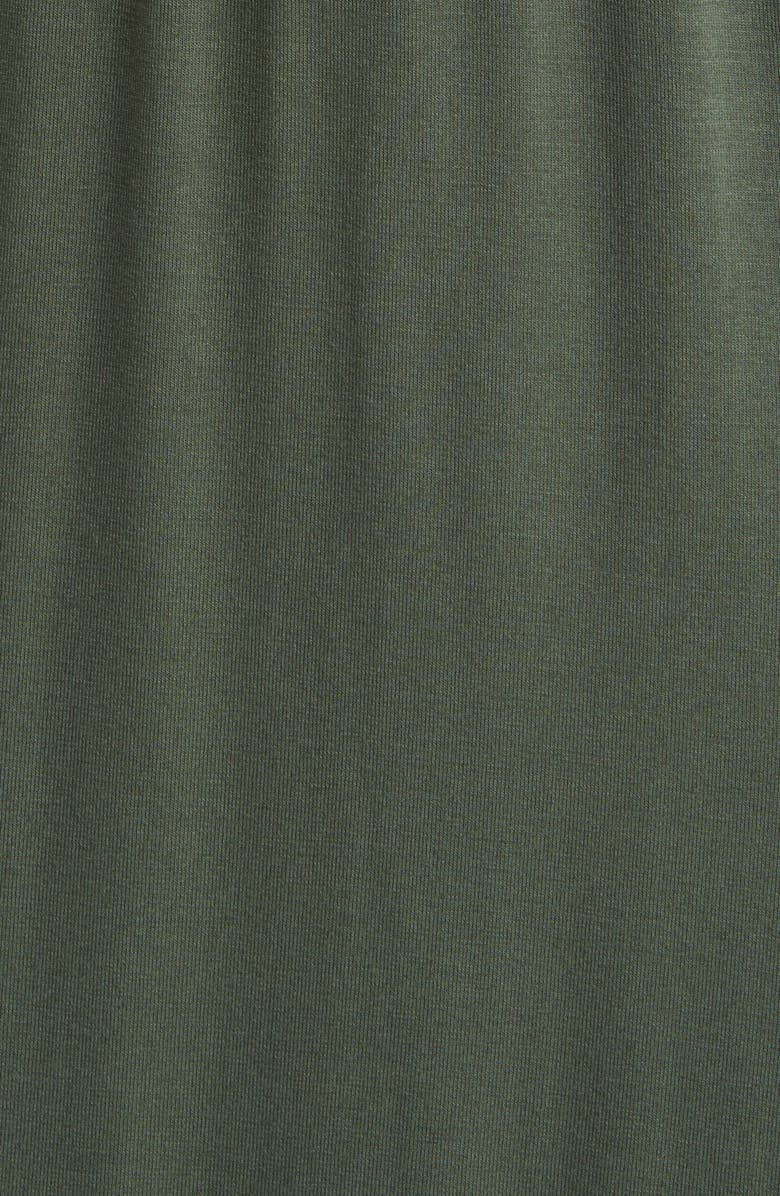 Loveappella Sleeveless V-Neck Jersey Midi Dress, Alternate, color, Olive