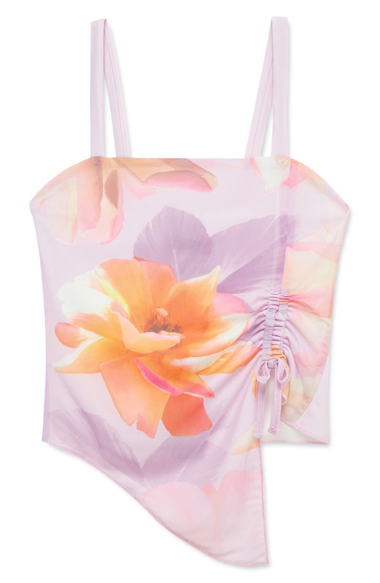 Truce Kids' Sublimation Cinched Asymmetric Tank, Main, color, Print