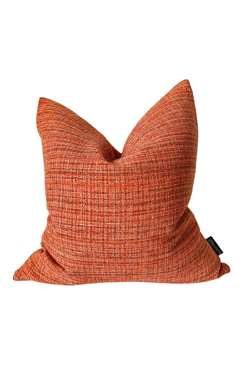 Tweed Pillow Cover (Nordstrom Exclusive), Main, color, ORANGE TONES