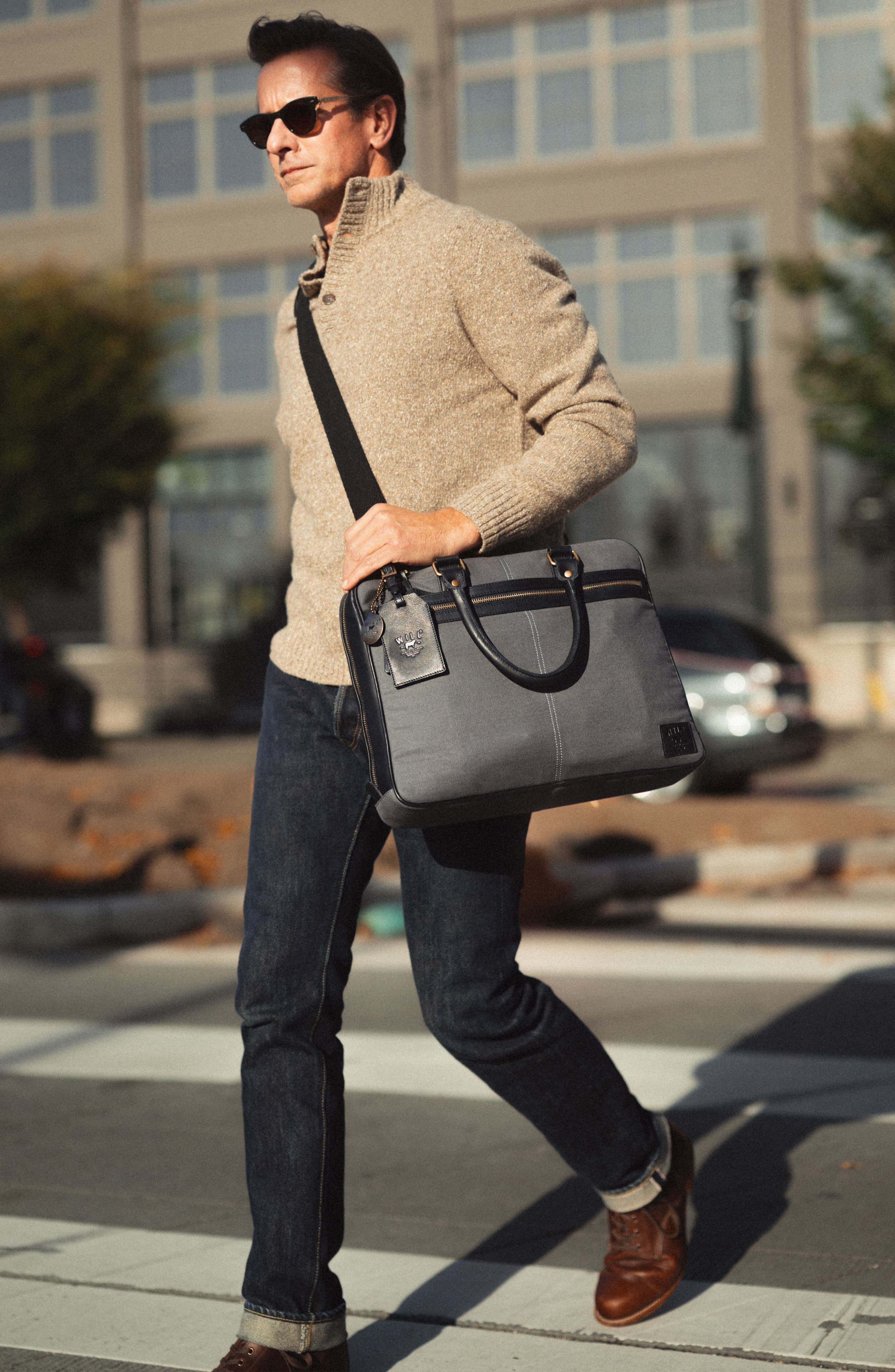 Will Leather Goods Commuter Slim Briefcase, Alternate, color, 