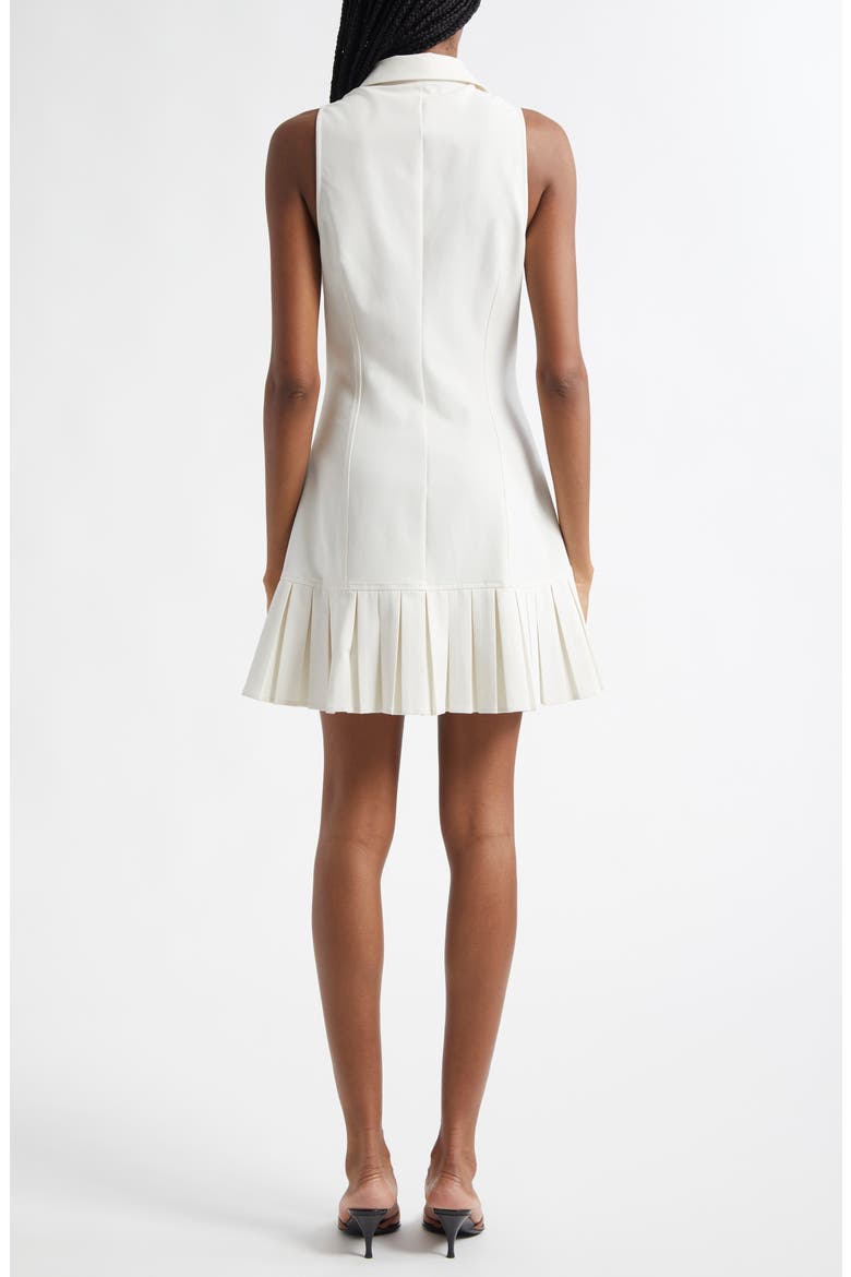 Lucilla Sleeveless Pleated Shirtdress, Alternate, color, IVORY