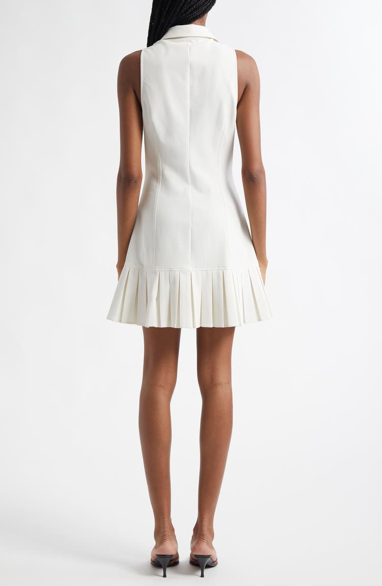 Cinq à Sept Lucilla Sleeveless Pleated Shirtdress, Alternate, color, Ivory
