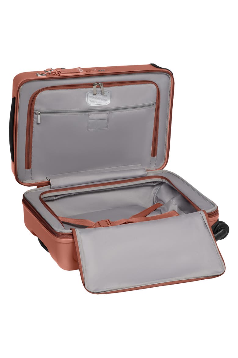 Expandable Carry On Suitcase, Alternate, color, CINNEBAR TEXTURE
