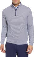 Peter Millar Perth Stripe Quarter Zip Performance Pullover