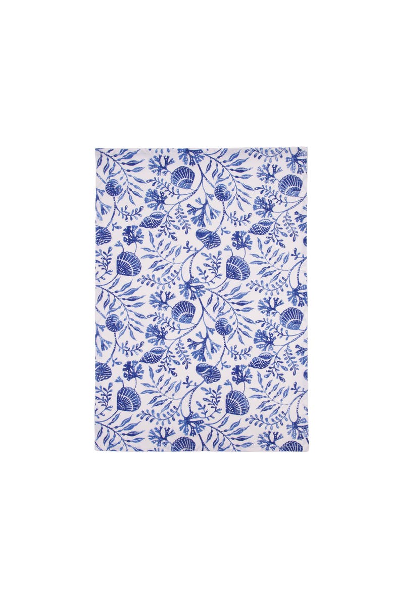 Blue Reef Kitchen and Bathroom Embroidered Hand Towel, Alternate, color, Blue