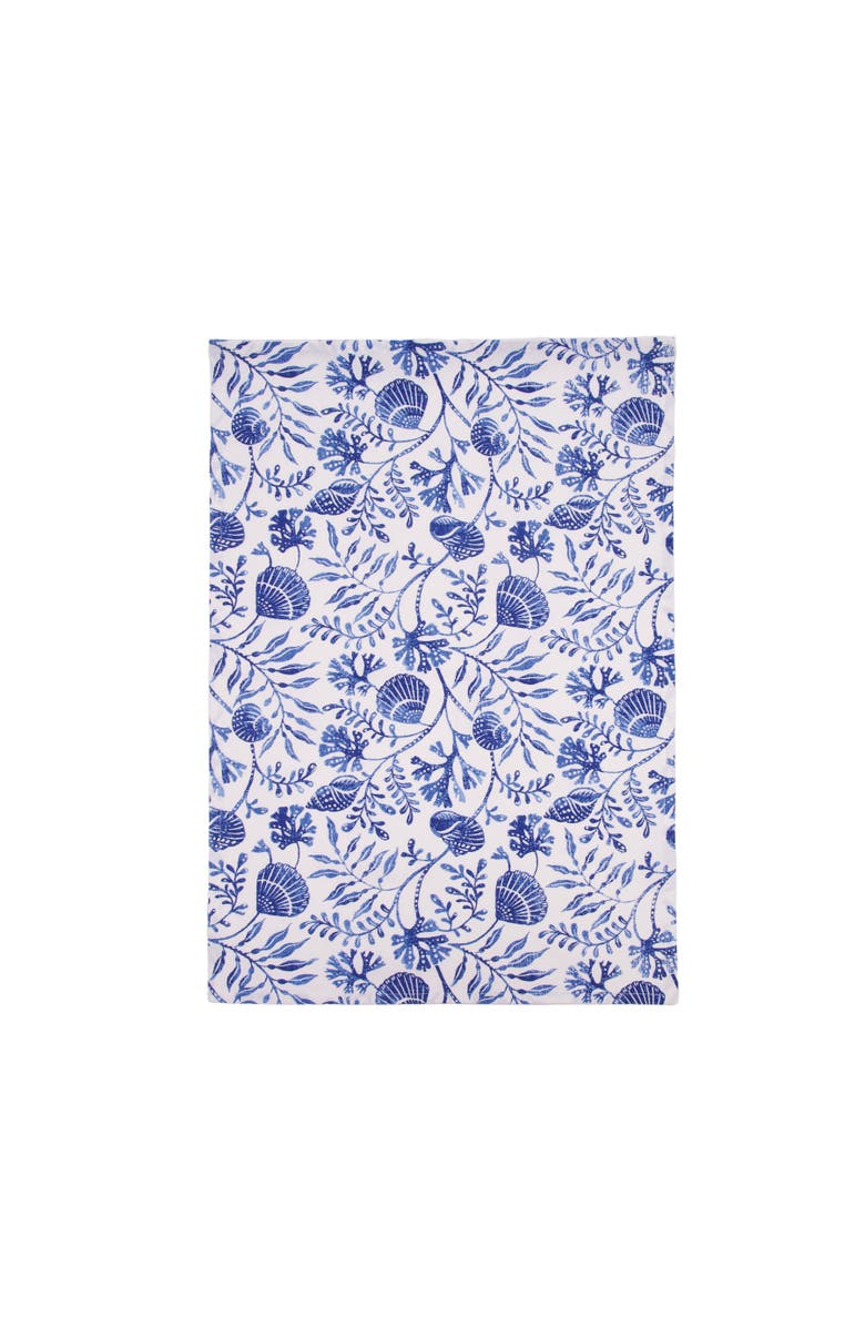 C&F Home Blue Reef Kitchen and Bathroom Embroidered Hand Towel, Alternate, color, Blue