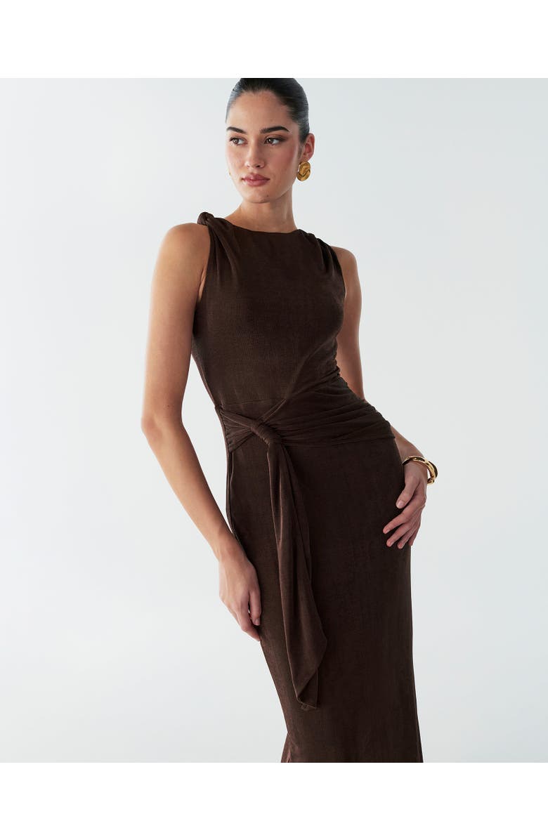 BWLDR Arnah Maxi Dress, Alternate, color, Chocolate