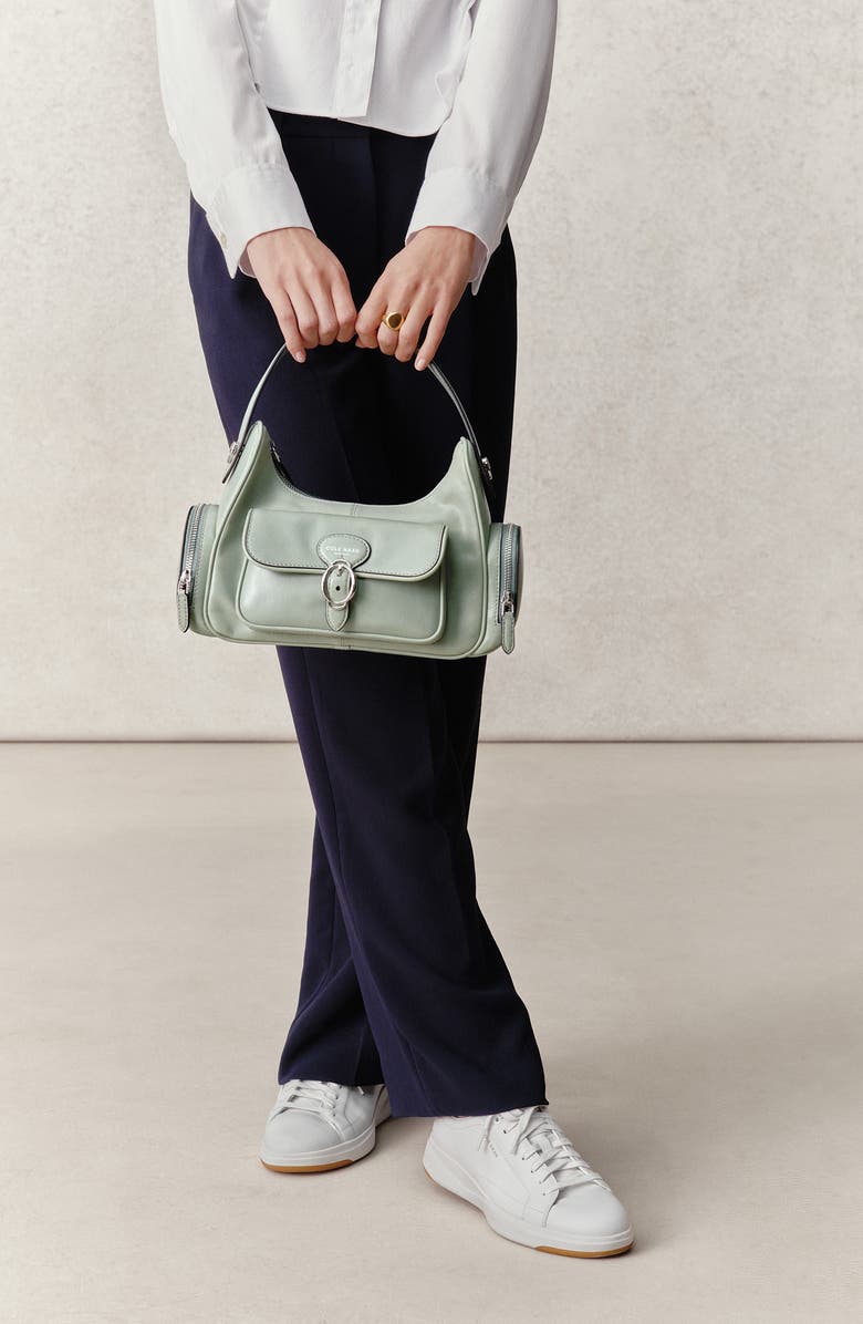 Cole Haan Alexandria Shoulder Bag, Alternate, color, Lily Pad