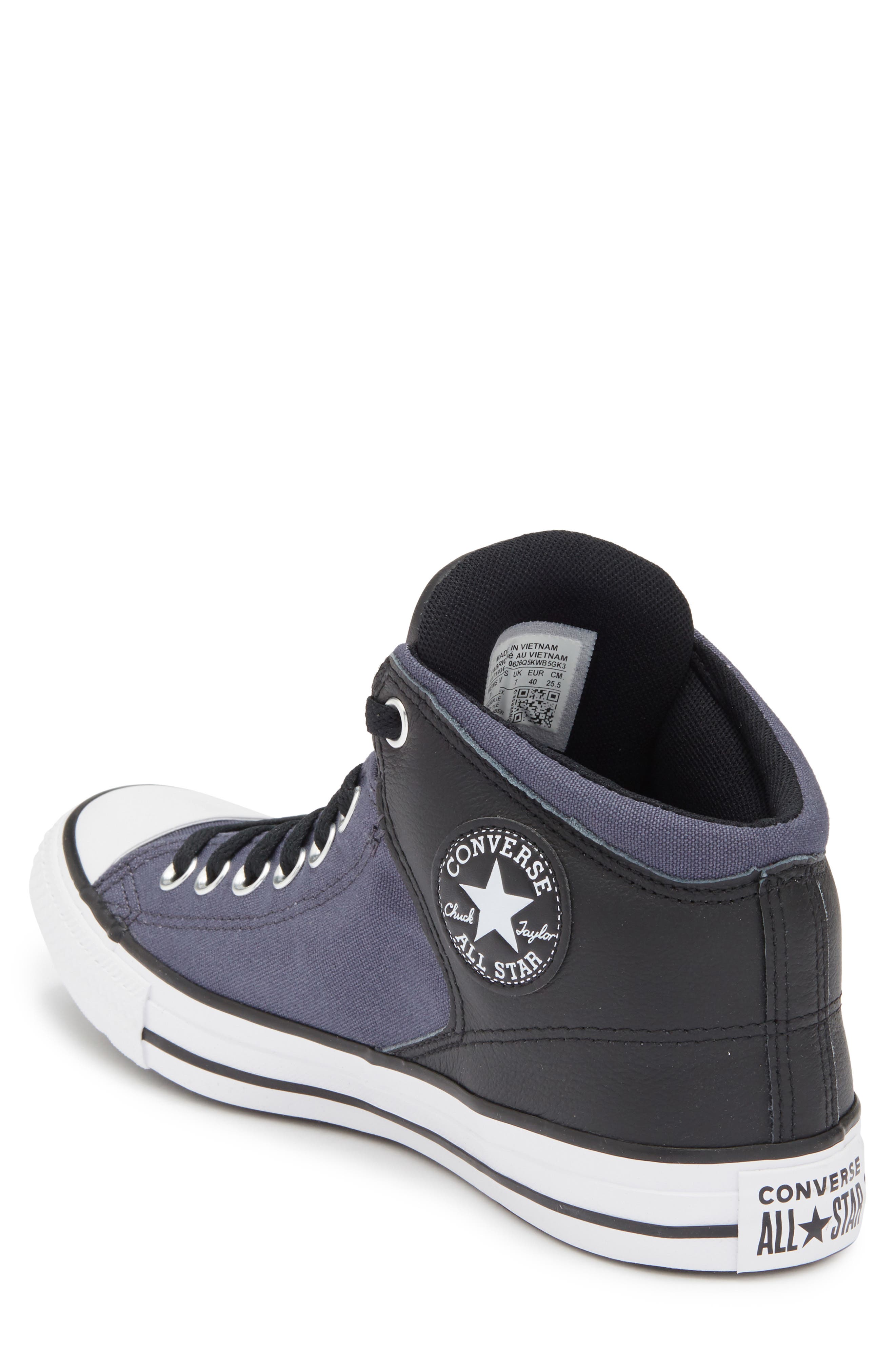 Converse Gender Inclusive Chuck Taylor<sup>®</sup> All Star<sup>®</sup> High Street Mid Cold Star, Alternate, color, Cold Stare/ Black
