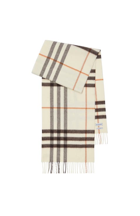 Check Cashmere Scarf
