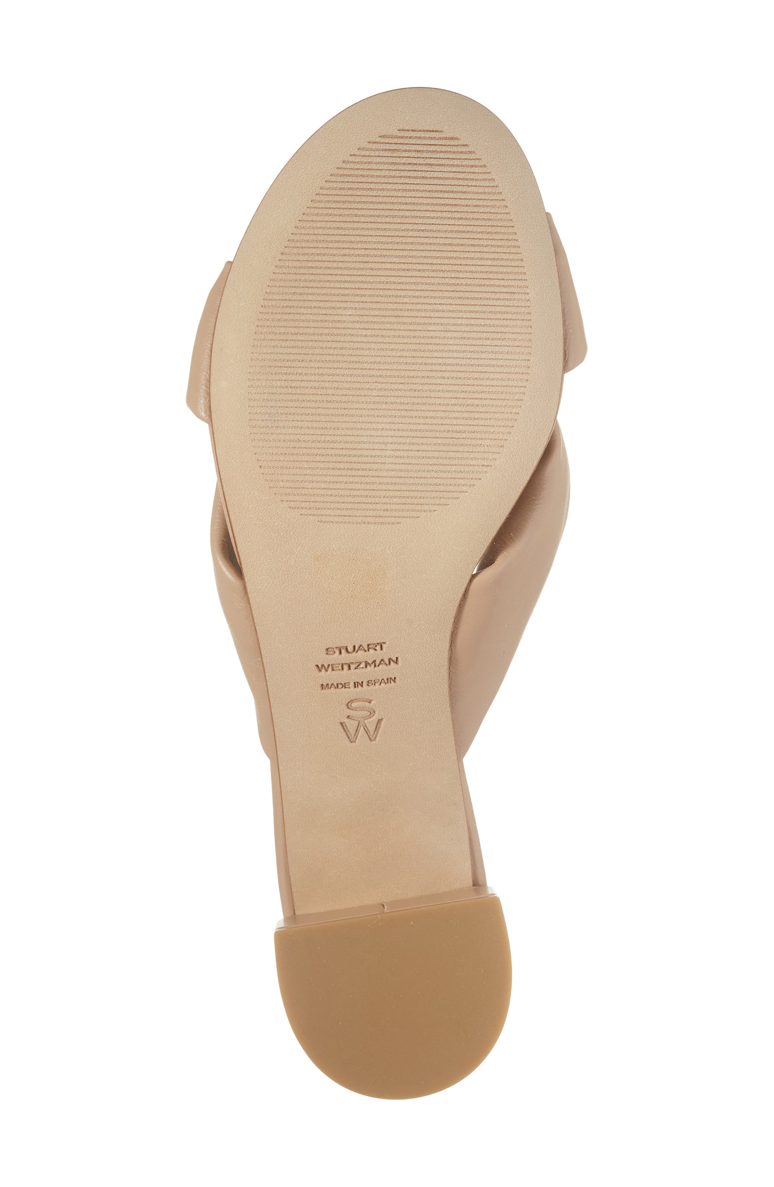 Stuart Weitzman Soplaya Block Slide 50, Alternate, color, Adobe