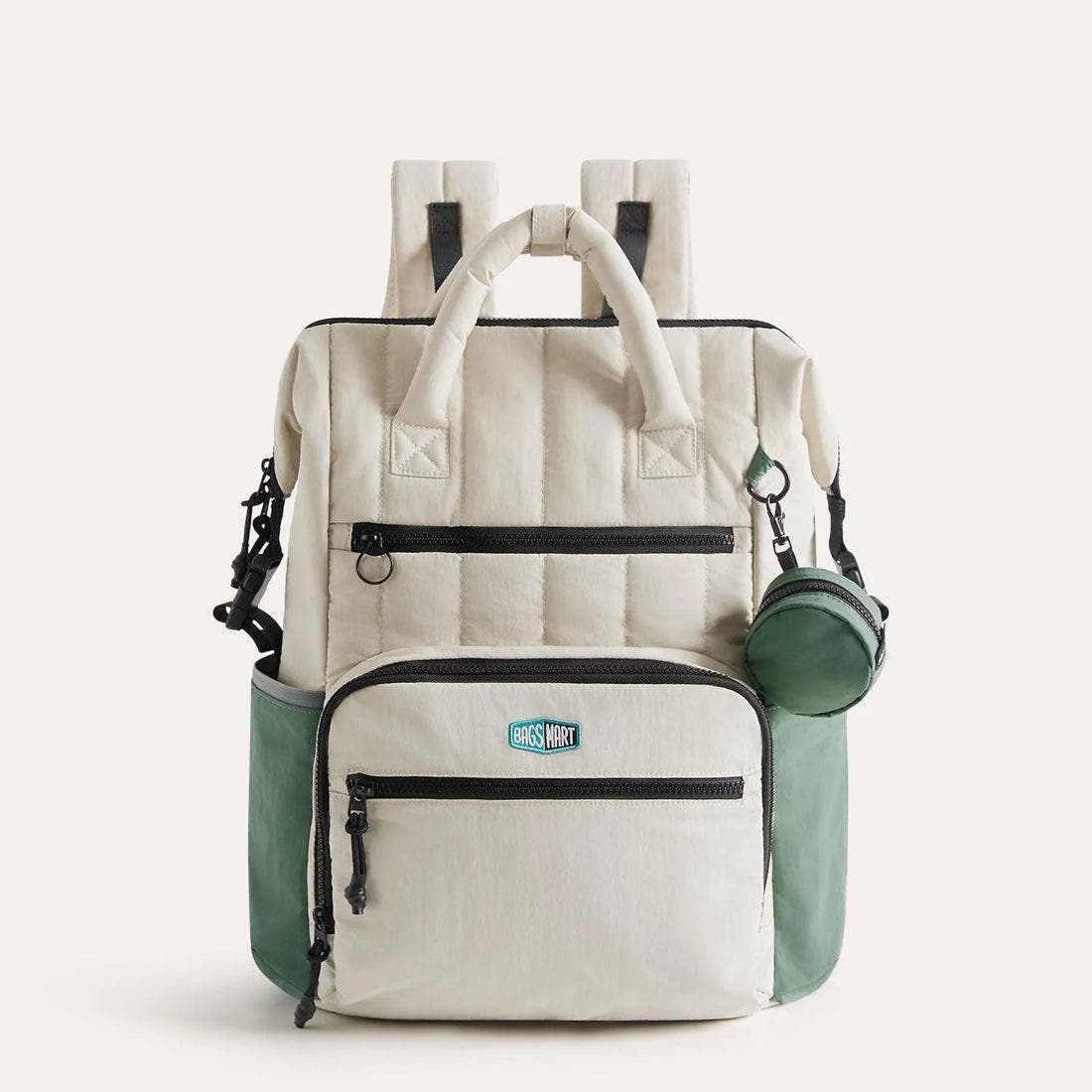 Bagsmart Paz 25L Diaper Backpack, Main, color, Celadon