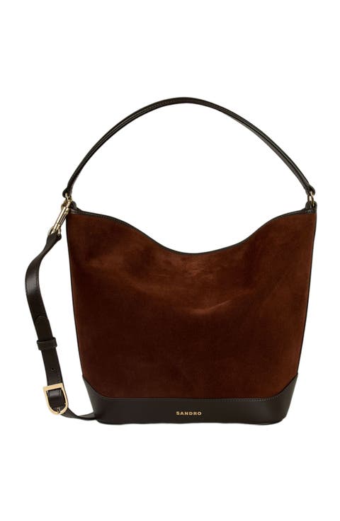 Suede and leather bag TANGOSO